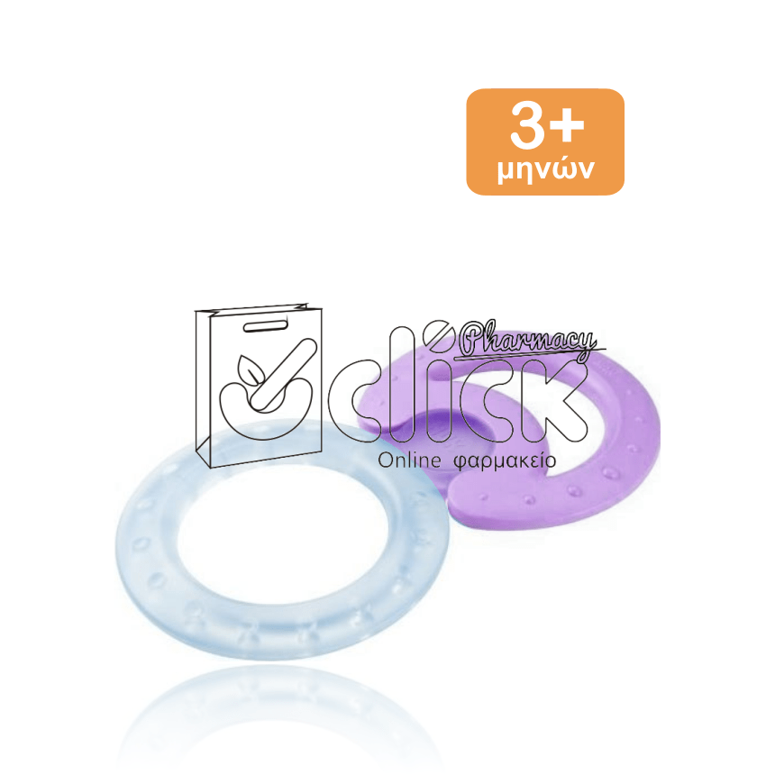 NUK Μασητικός Κρίκος Οδοντοφυΐας με Gel από Σιλικόνη για 3m+ 1 τμχ - Ροζ