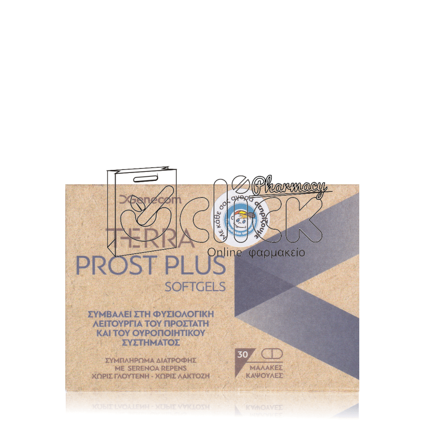 GENECOM TERRA PROST PLUS Συμπλήρωμα Διατροφής για την Καλή Υγεία του Προστάτη με Serenoa Repens x30 μαλακές κα΄ψουλες