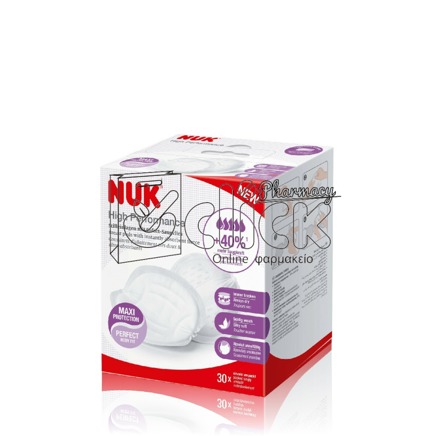 NUK Επιθέματα στήθους High Performance, 30 τμχ