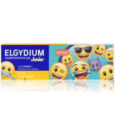 ELGYDIUM JUNIOR Tutti Frutti Emoji Παιδική οδοντόκρεμα για ηλικίες 7 έως 12 ετών 50ml