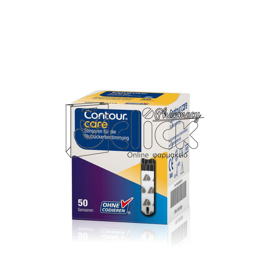 CONTOUR CARE Ταινίες Μέτρησης Σακχάρου για Χρήση με τον Μετρητή Σακχάρου 50τεμ