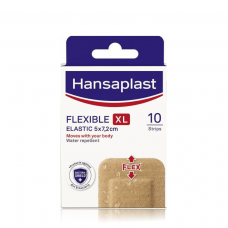 HANSAPLAST Flexible XL Strips Ελαστικά Επιθέματα 5x7,2cm x10τεμ