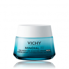 VICHY Mineral 89 72h Moisture Boosting Cream Rich Ενυδατική Κρέμα Προσώπου με Πλούσια Υφή 50ml