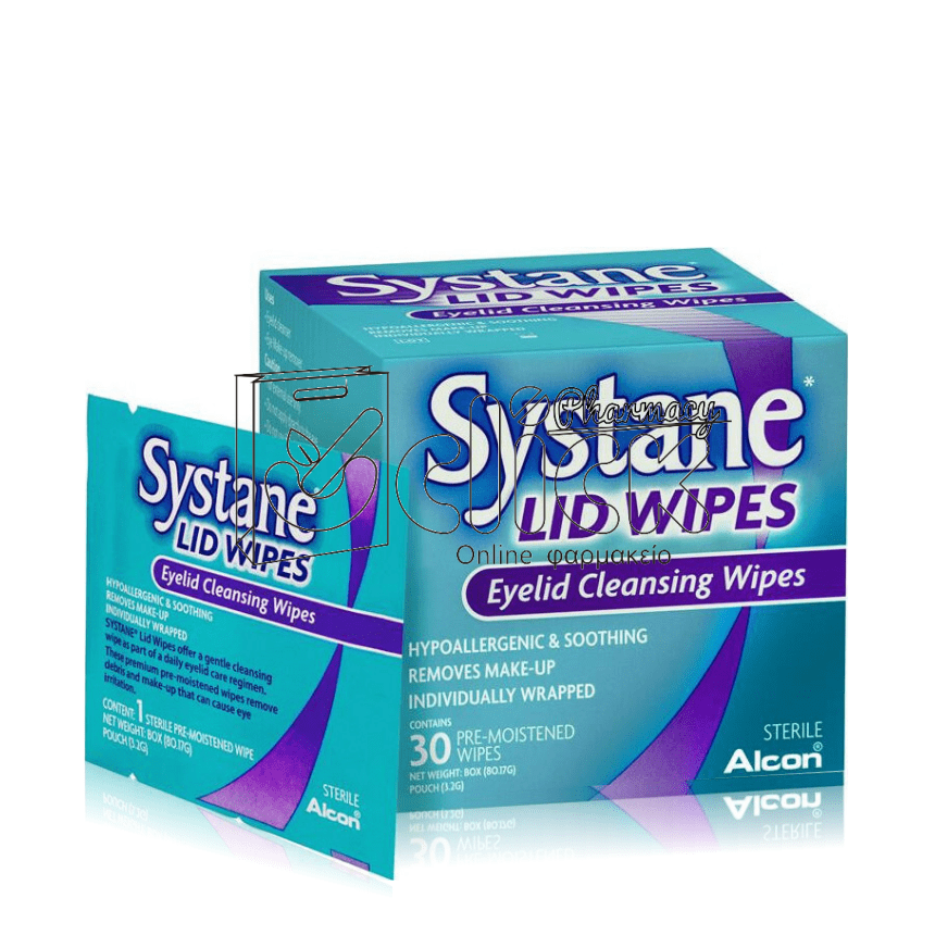 SYSTANE Lid Wipes Μαντηλάκια Καθαρισμού των Βλεφάρων x30 εμποτισμένα μαντηλάκια SYSTANE Lid Wipes Μαντηλάκια Καθαρισμού των Βλεφάρων x30 εμποτισμένα μαντηλάκια