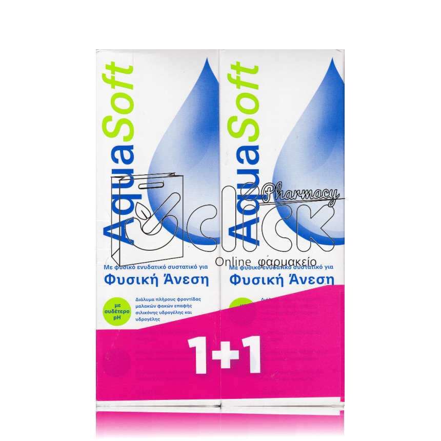 Aquasoft υγρό φακών επαφής 360ml 1+1 Δώρο
