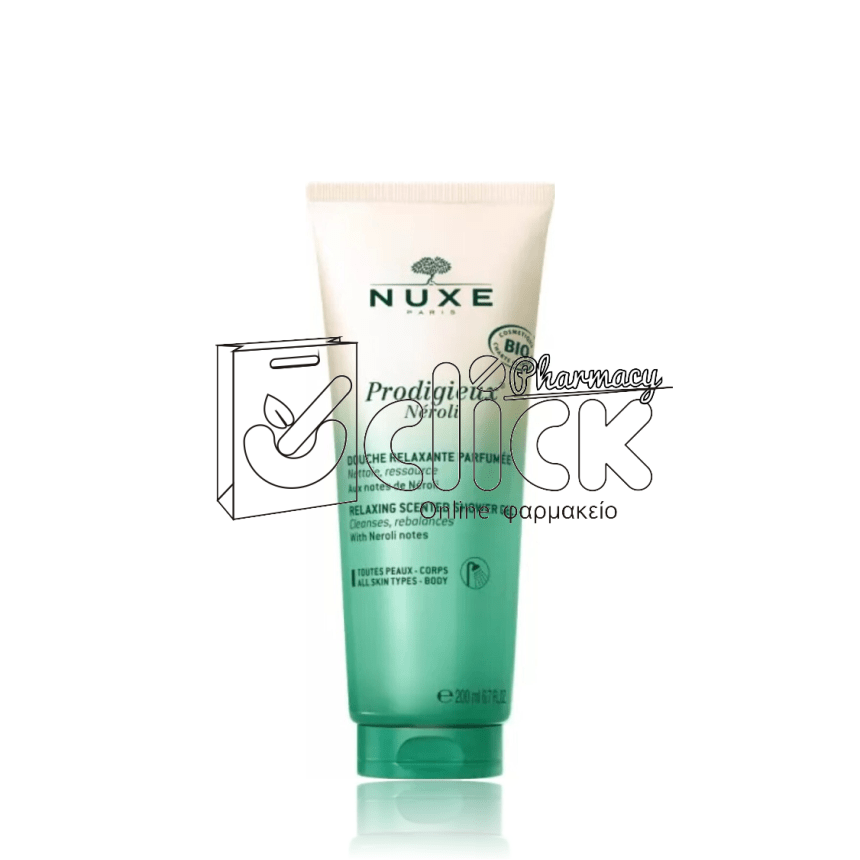 NUXE Huile Prodigieuse Neroli  Relaxing Scented Shower Gel Αφρόλουτρο 200ml