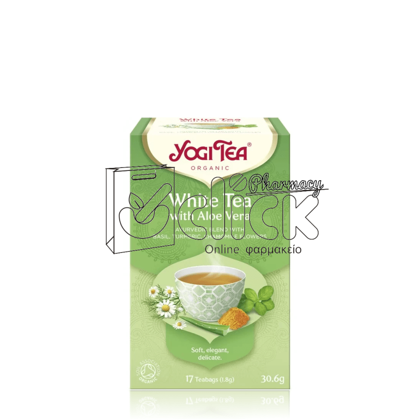 YOGI TEA WHITE Aloe Vera 30.6gr/17 φακελ.
