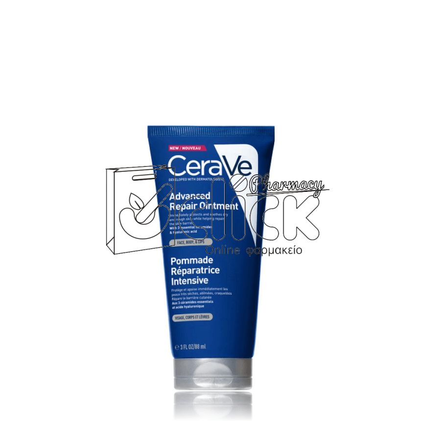 CERAVE Advanced Repair Ointment Επανορθωτική Αλοιφή για Πολύ Ξηρό Δέρμα 88ml
