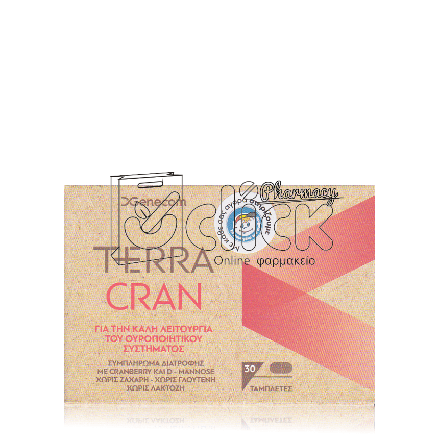 GENECOM TERRA CRAN Συμπλήρωμα Διατροφής για την καλή λειτουργία του ουροποιητικού συστήματος x30 ταμπλέτες