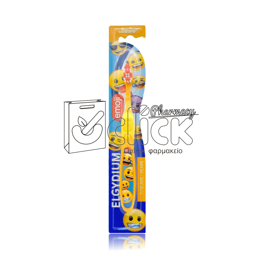 ELGYDIUM Junior Emoji Παιδική Οδοντόβουρτσα για παιδιά 7 έως 12 ετών