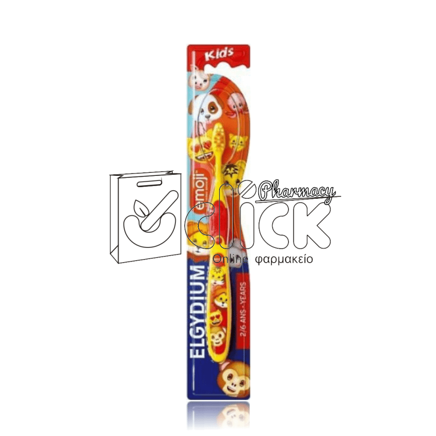 ELGYDIUM Κids Emoji Οδοντόβουρτσα για παιδιά 2 έως 6 ετών