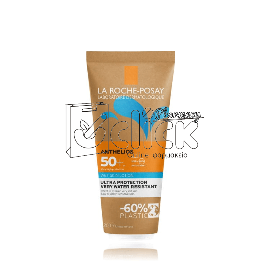 LA ROCHE-POSAY Anthelios Wetskin SPF50+ Αντηλιακό Γαλάκτωμα Σώματος 200ml