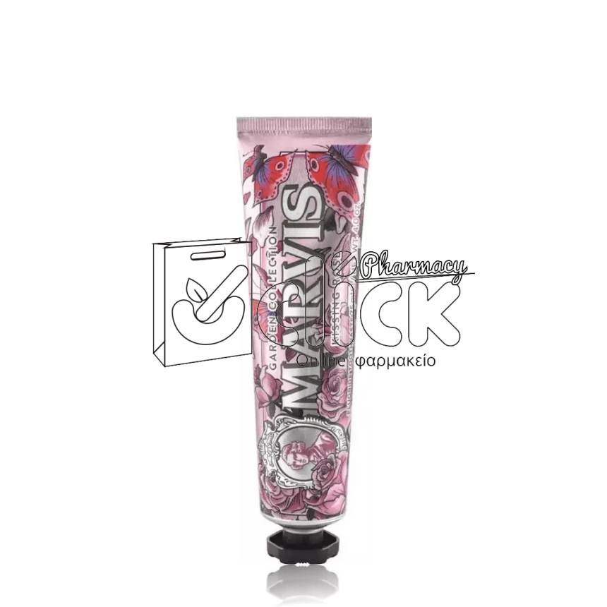 MARVIS Garden Collection Kissing Rose Toothpaste Οδοντόκρεμα Άγριο Τριαντάφυλλο & Μέντα 75ml