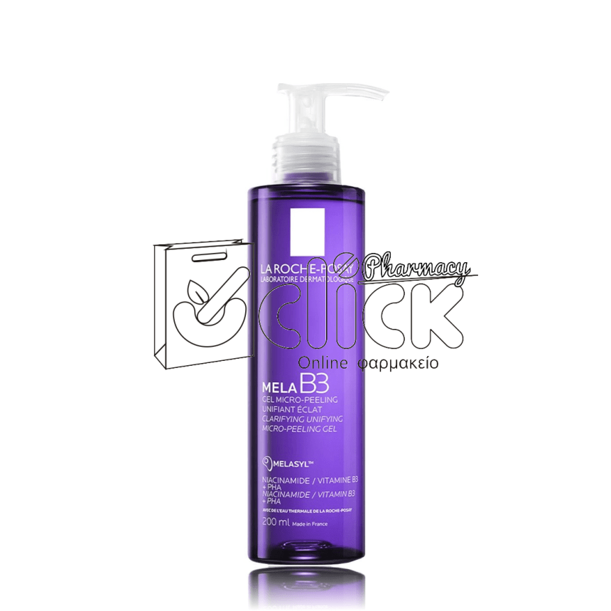 LA ROCHE-POSAY Mela B3 Clarifying Unifying Micro-Peeling Gel Καθαριστικό Προσώπου κατά των Κηλίδων 200ml