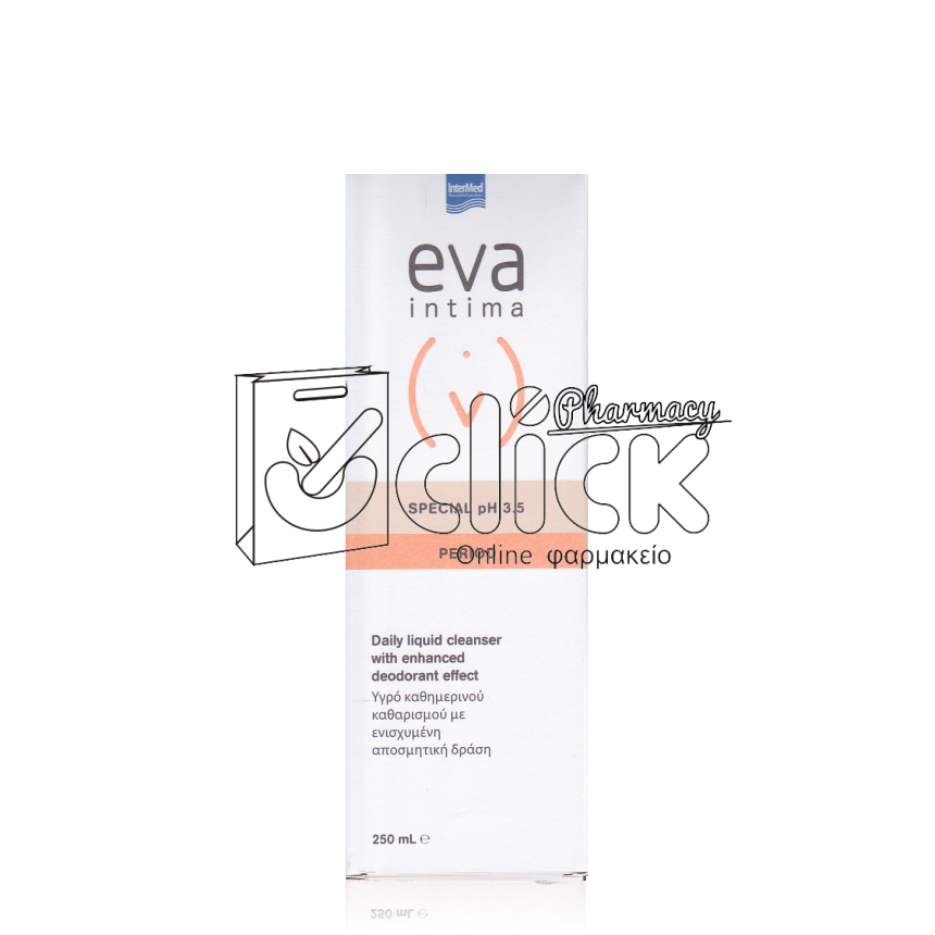 INTERMED EVA Intima Special pH 3.5 Period Υγρό Καθημερινού Καθαρισμού Ευαίσθητης Περιοχής με Ενισχυμένη Αποσμητική Δράση 250ml