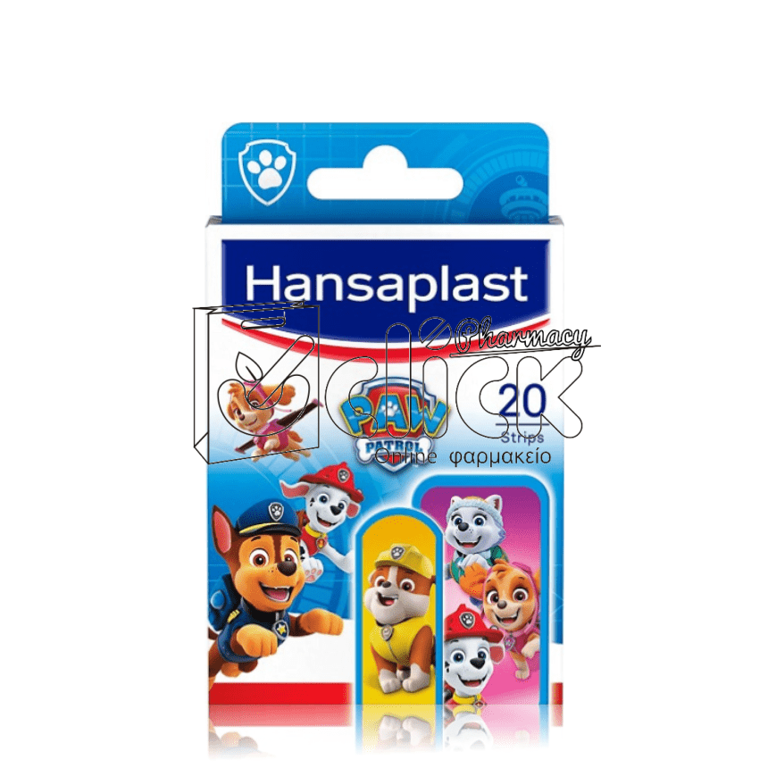 HANSAPLAST Paw Patrol Strips Παιδικά Επιθέματα Πληγών x20τεμ