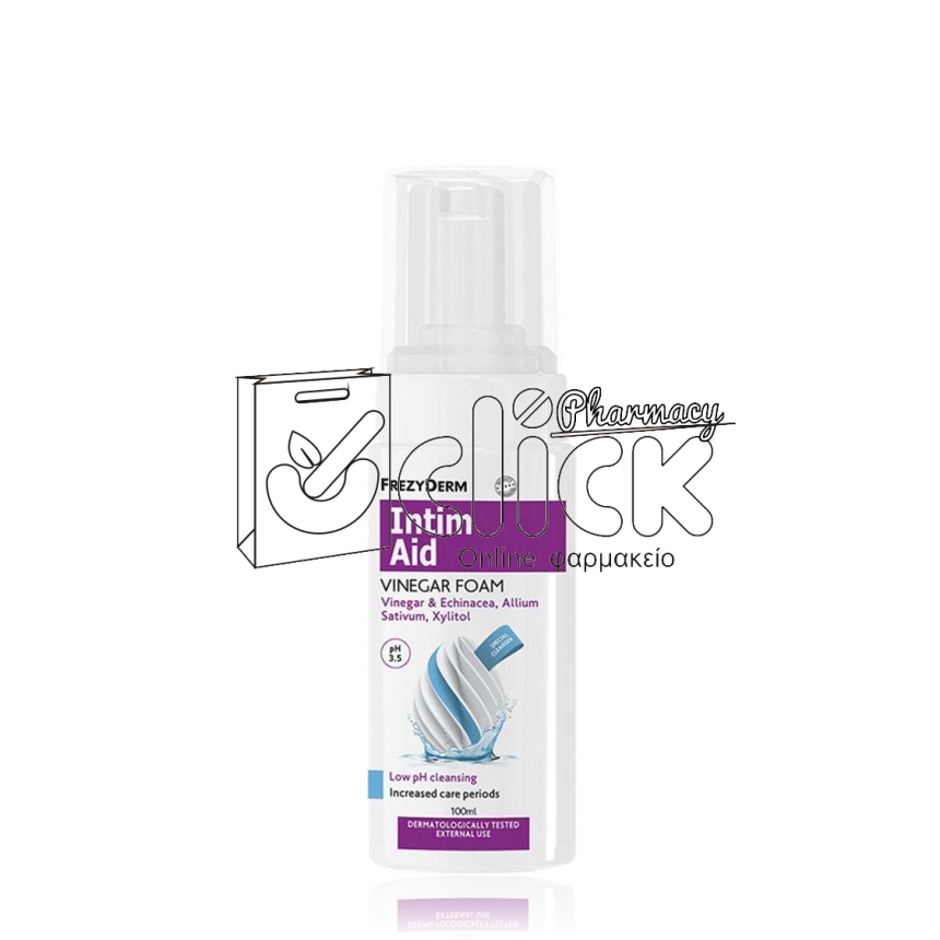 FREZYDERM Intim Aid Vinegar Foam Ειδικός αφρός καθαρισμού με χαμηλό PH3.5 150ml
