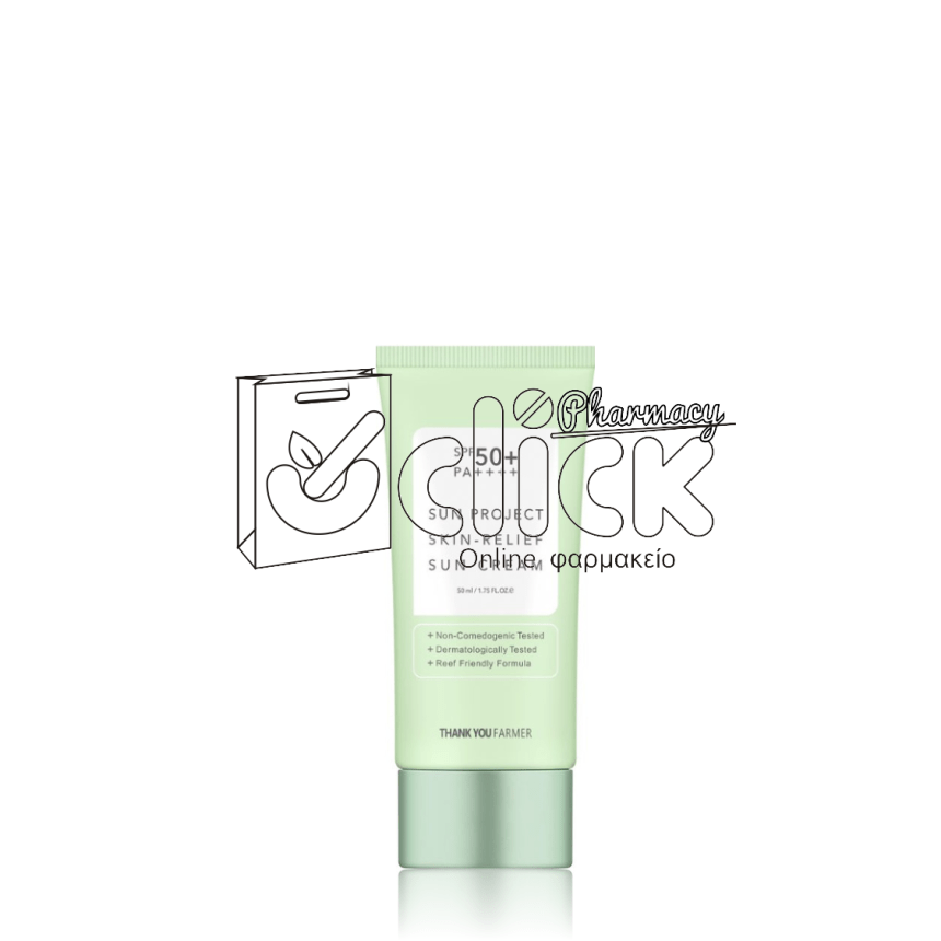 THANK YOU FARMER Sun Project Skin Relief Sun Cream SPF50+ PA++++ 50ml