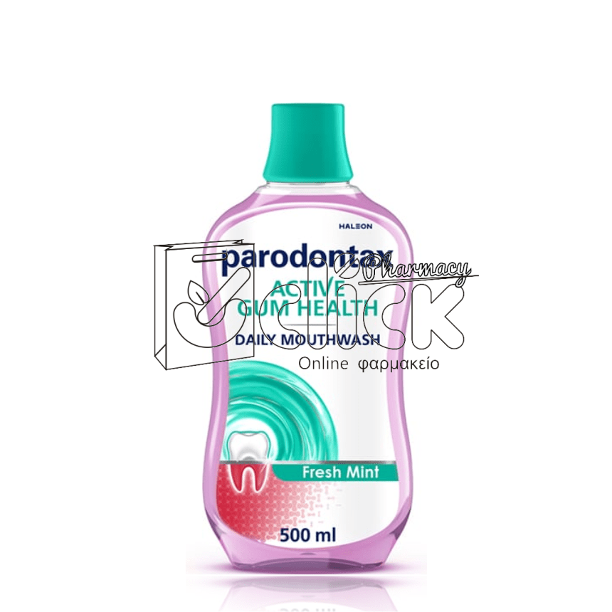 PARODONTAX Active Gum Health Mouthwash Fresh Mint Στοματικό Διάλυμα 500ml