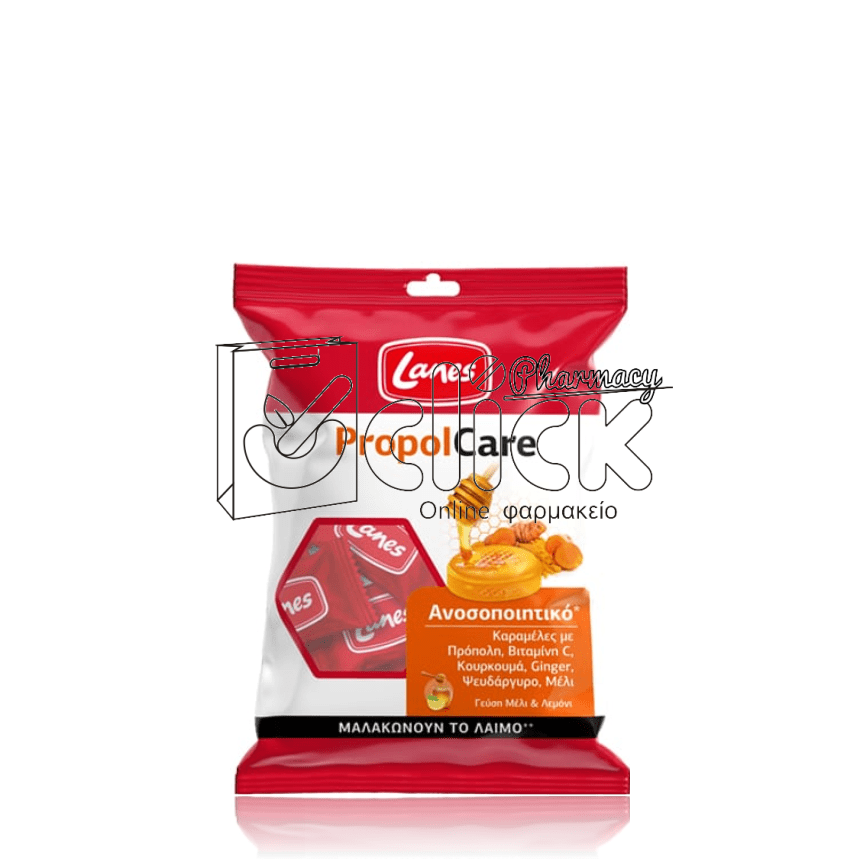 LANES PropolCare Kαραμέλες μέλι & λεμόνι 54g