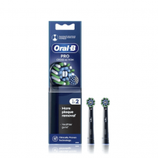 ORAL-B PRO Ανταλλακτικές Κεφαλές για Ηλεκτρική Οδοντόβουρτσα Cross Action Black Edition x2τμχ