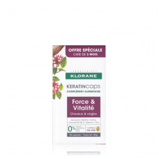 KLORANE Keratin Caps Promo Συμπλήρωμα Διατροφής για Δυνατά Μαλλιά & Νύχια Με Κερατίνη x90 caps