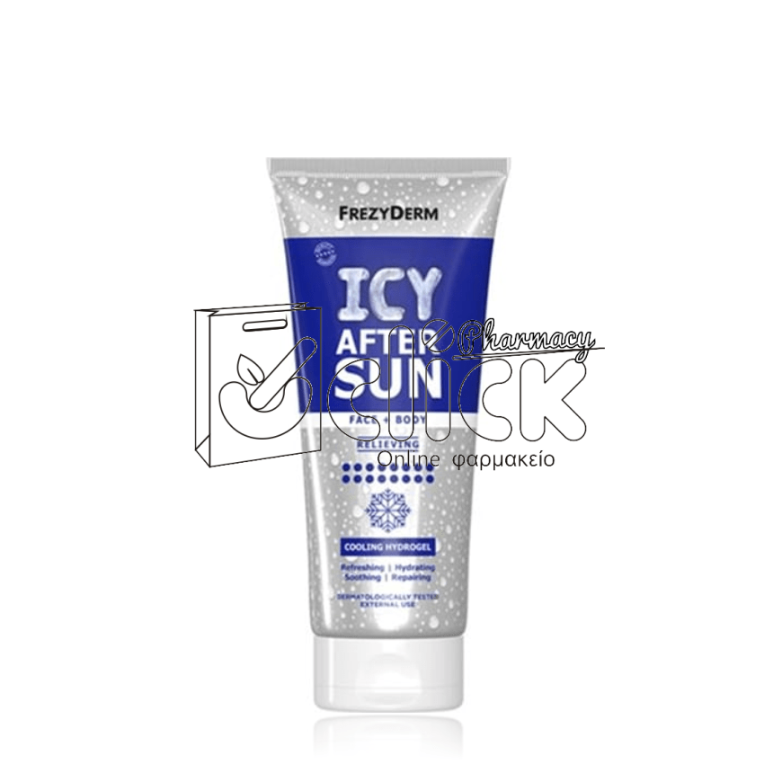 FREZYDERM Icy After Sun Υδρογέλη αποκατάστασης δέρματος μετά την έντονη ηλιοέκθεση 200ml
