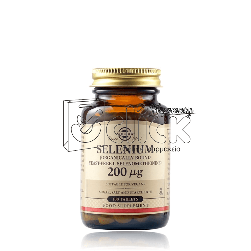 SOLGAR Selenium 200μg x100 δισκία