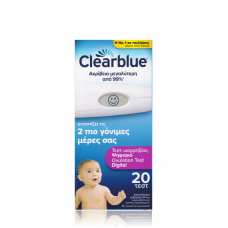 CLEAR BLUE Ψηφιακό Τεστ Ωορρηξίας x20 τεστ