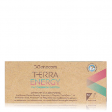GENECOM TERRA ENERGY Συμπλήρωμα Διατροφής για Τόνωση και Ενέργεια x12 φιαλίδια
