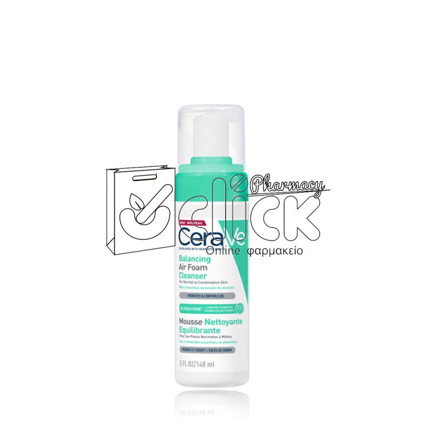 CERAVE Balancing Air Foam Cleanser Καθαριστικό Προσώπου 148ml