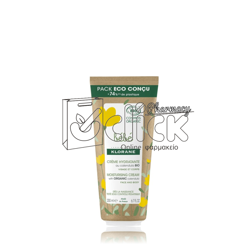 KLORANE Bebe Moisturising Cream Ενυδατική Κρέμα με Καλέντουλα 200ml