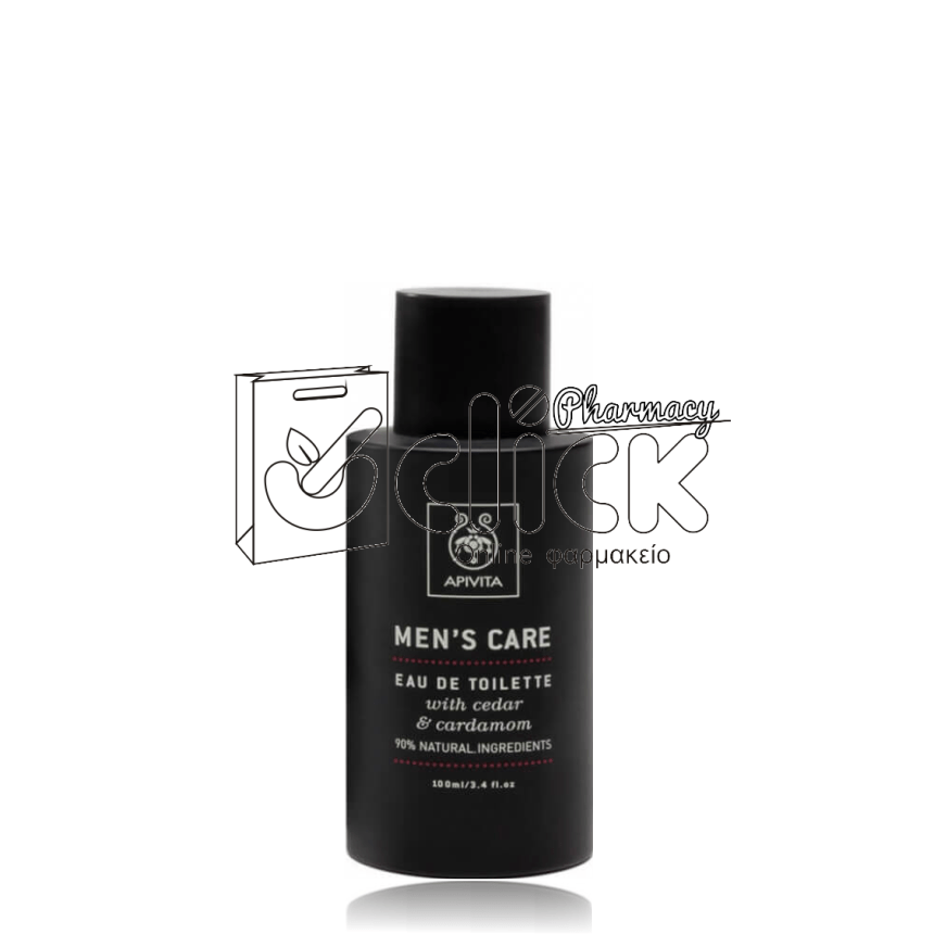 APIVITA Men's Care Eau de Toilette με Κέδρο & Κάρδαμο 100ml