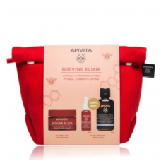 APIVITA Beevine Elixir Κρέμα Προσώπου Πλούσιας Υφής 50ml & Δώρο Beevine Elixir Ορός Προσώπου 10ml, Αφρός Καθαρισμού 75ml & Nεσεσέρ