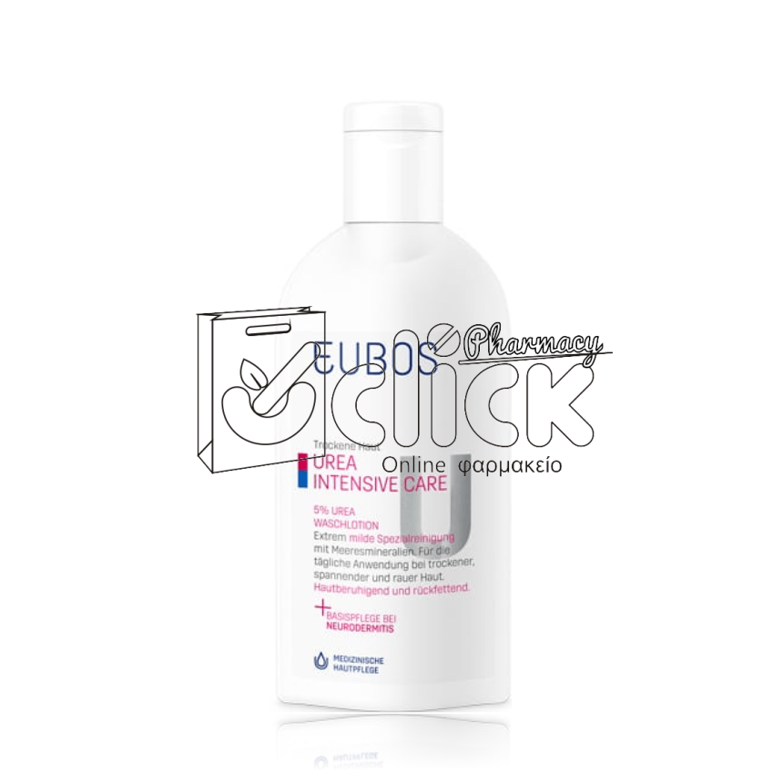 EUBOS Urea 5% Washing Lotion Υγρό σαπούνι καθαρισμού & περιποίησης με ουρία 5% 200ml