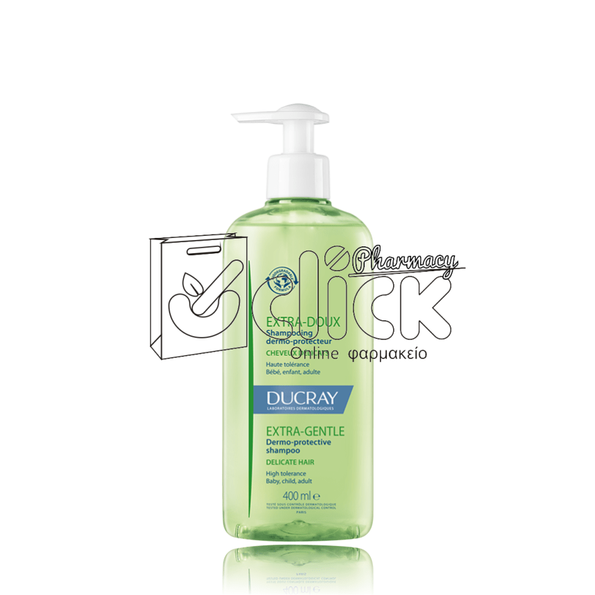 DUCRAY Extra-Gentle Dermo-Protective Shampoo for Delicate Hair Απαλό Σαμπουάν για Συχνό Λούσιμο 400ml