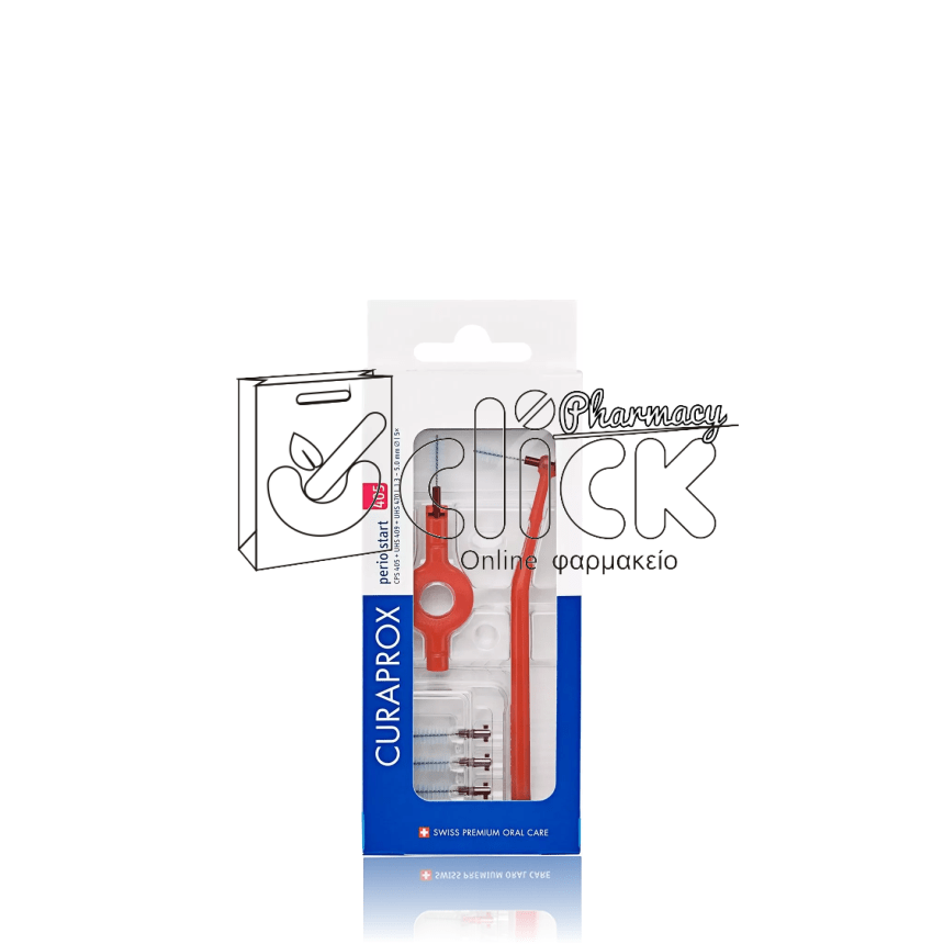 CURAPROX CPS 405 Perio Start Μεσοδόντιο Βουρτσάκι με Λαβή 1.3mm ΚΟΚΚΙΝΟ 5τμχ