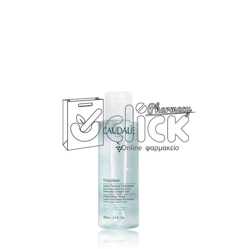 CAUDALIE  Vinoclean Moisturizing Toner Ενυδατική & Τονωτική Λοσιόν Προσώπου 100ml