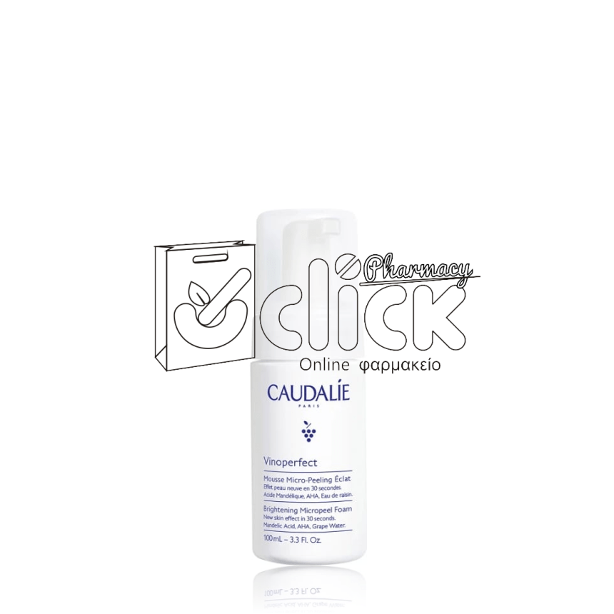 CAUDALIE Vinoperfect Brightening Micropeel Foam Αφρός Καθαρισμού Προσώπου 100ml