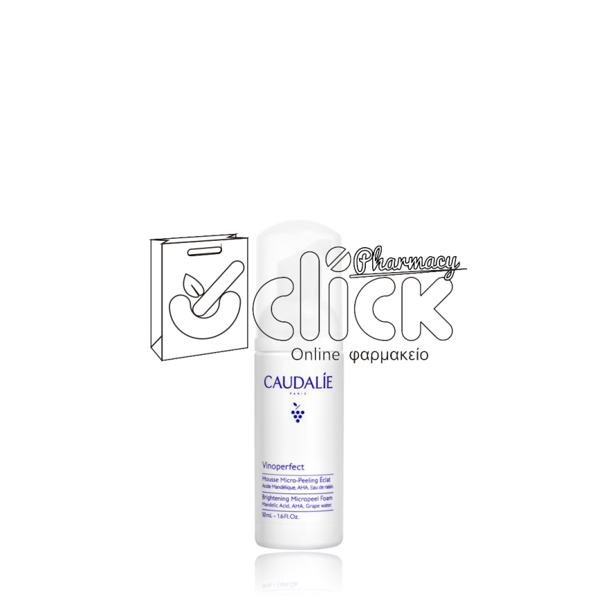 CAUDALIE Vinoperfect Brightening Micropeel Foam Αφρός Καθαρισμού Προσώπου 50ml
