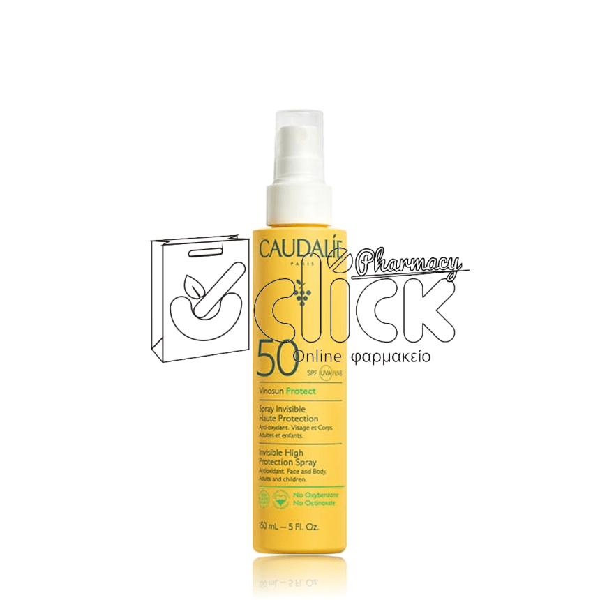 CAUDALIE Vinosun Protect Invisible High Protection Spray SPF50 Αντηλιακό Σπρέι για Πρόσωπο & Σώμα 150ml