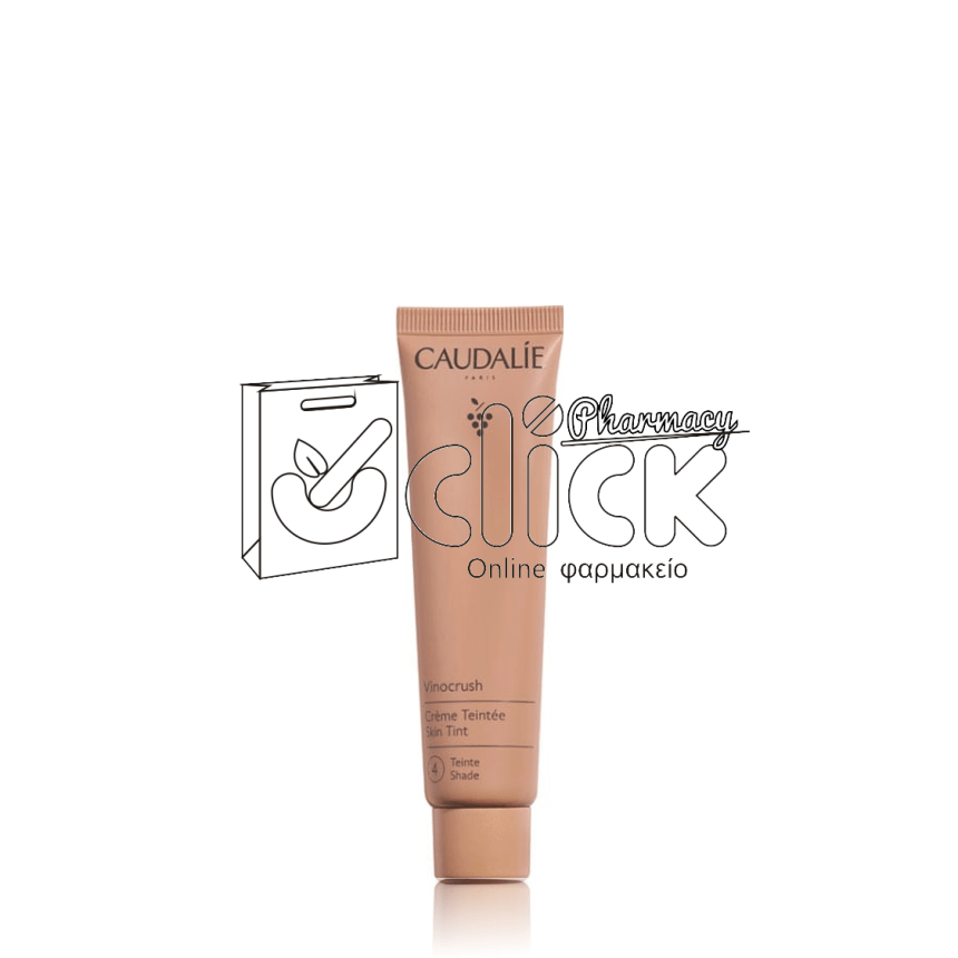 CAUDALIE Vinocrush Skin Tint Shade 4 Medium Ενυδατική Κρέμα Προσώπου με Χρώμα 30ml