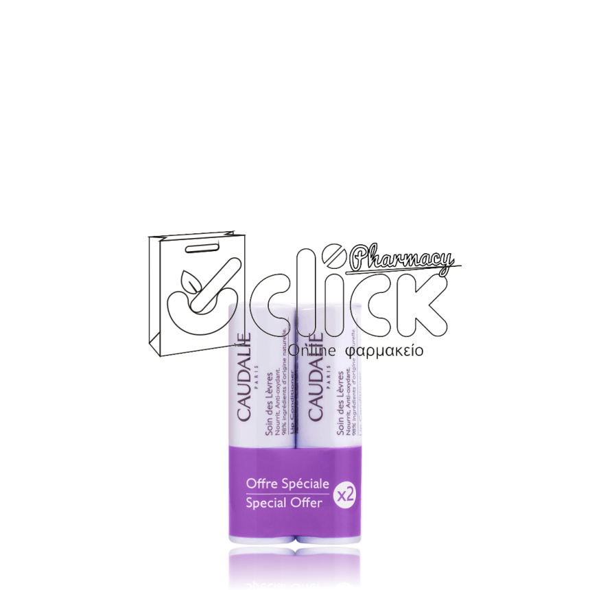 CAUDALIE Promo Lip Conditioner Ενυδατικό Χειλιών, 2x4,5g 1σετ