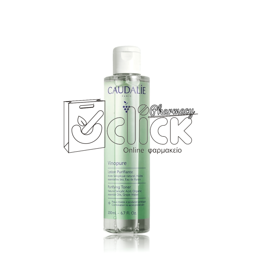 CAUDALIE Vinopure Purifying Toner Φροντίδα κατά των Ατελειών 200ml CAUDALIE Vinopure Purifying Toner Φροντίδα κατά των Ατελειών 200ml