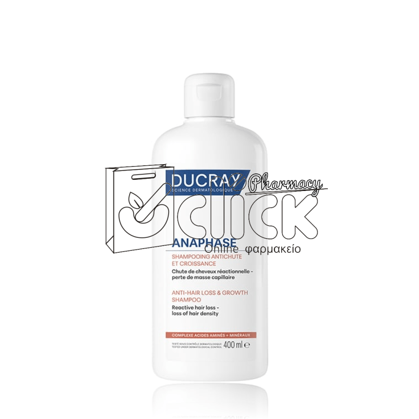 DUCRAY Anaphase+  Σαμπουάν ανάπτυξης των μαλλιών & κατά της αντιδραστικής τριχόπτωσης 400ml