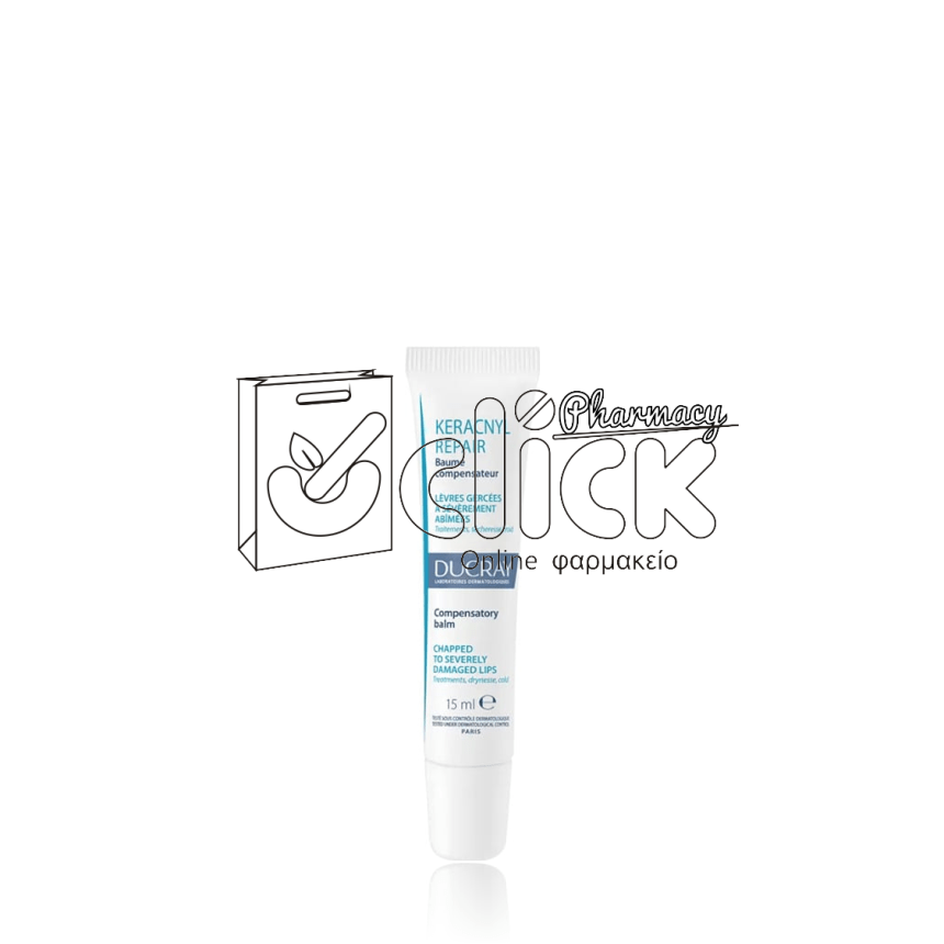 DUCRAY Keracnyl Repair Baume Levres Βalm για Επανόρθωση & Καταπράϋνση Χειλιών 15ml