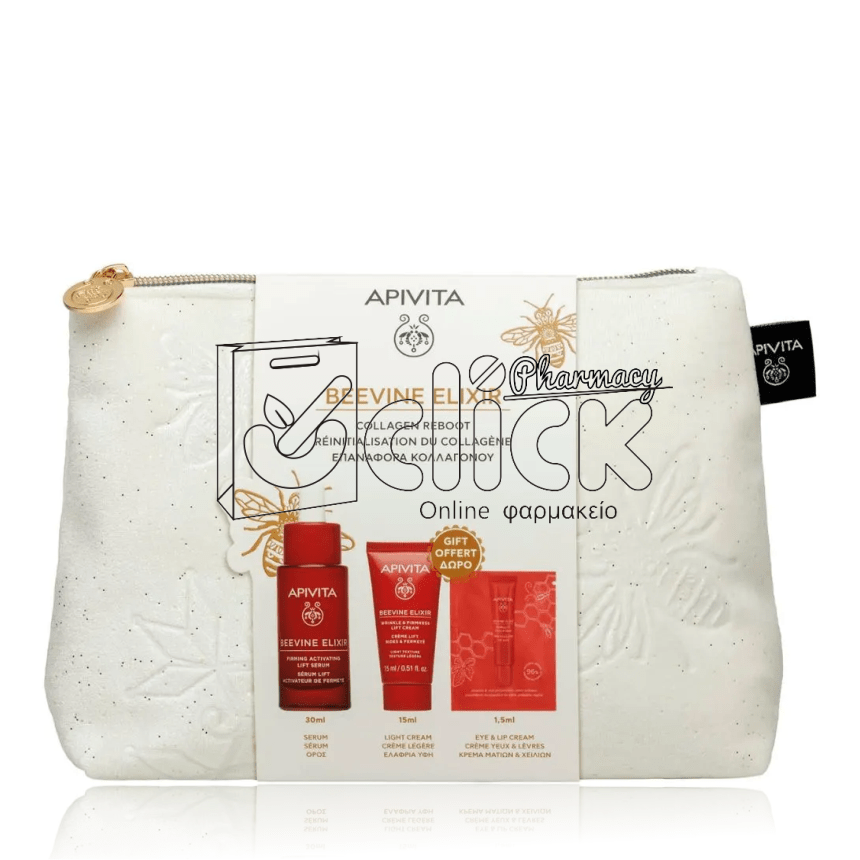APIVITA Beevine Elixir Routine Ορός Ενεργοποίησης Σύσφιξης & Lifting 30ml Αντιρυτιδική Κρέμα για Σύσφιξη & Lifting Ελαφριάς Υφής 15ml & Δώρο Αντιρυτιδική Κρέμα Ματιών & Χειλιών 1,5ml