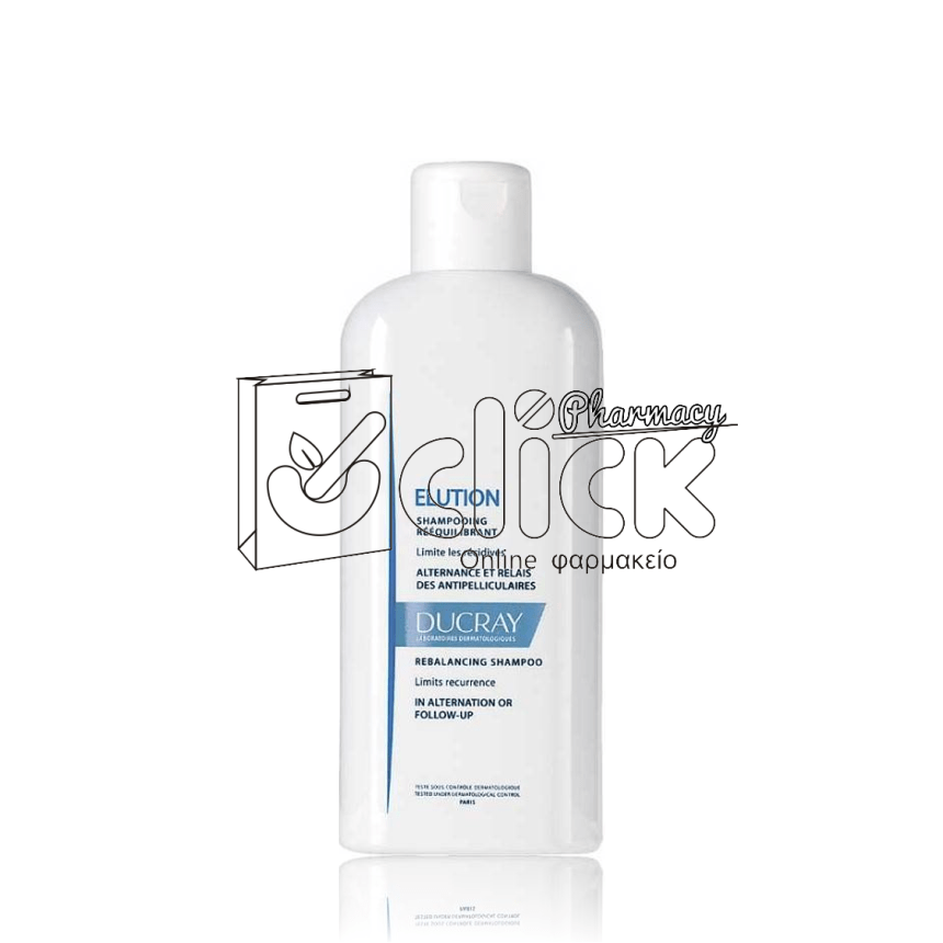 DUCRAY Elution Dermo-Protective Shampoo Δερμοπροστατευτικό Σαμπουάν Καθημερινής Χρήσης 400ml