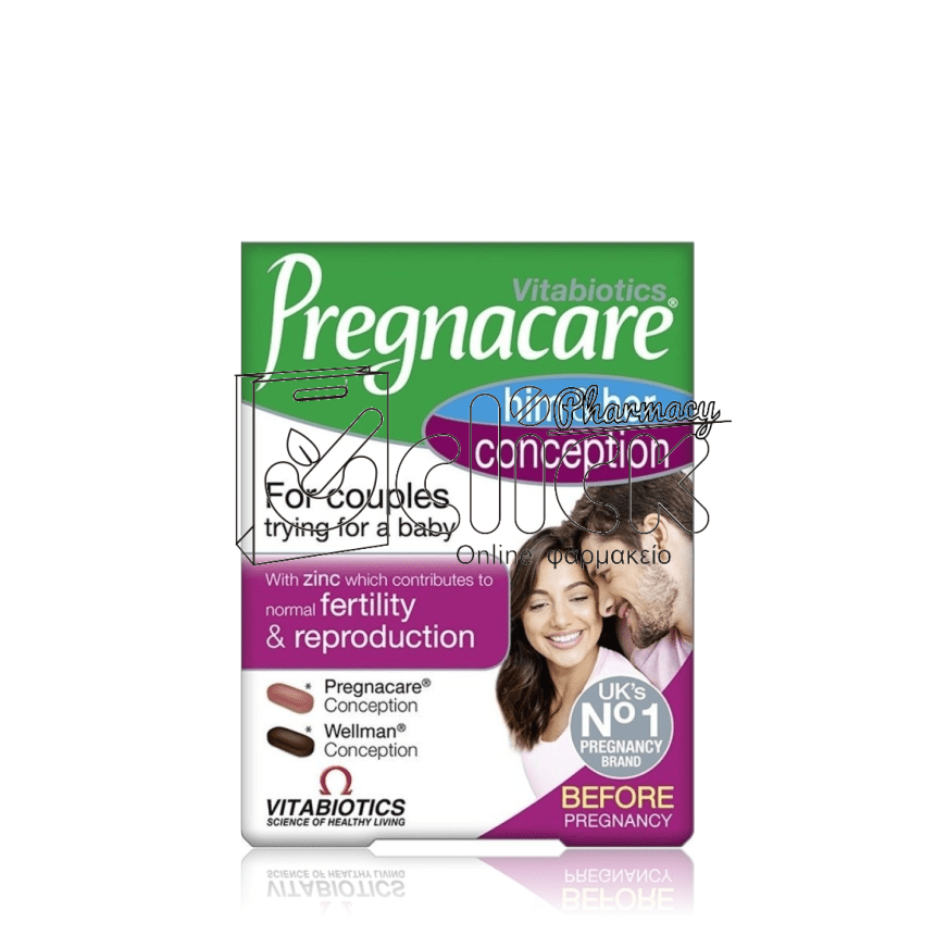 PREGNACARE Vitabiotics Him & Her Conception x60 δισκία PREGNACARE Vitabiotics Him & Her Conception x60 δισκία