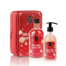 LAVISH CARE Bag Set Holly Jolly Apple Pie Shower Gel 500ml & Glitter Body Lotion 300ml